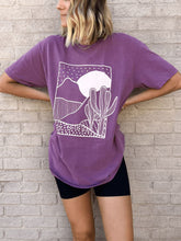 Load image into Gallery viewer, Desert Scene Graphic Tee Berry