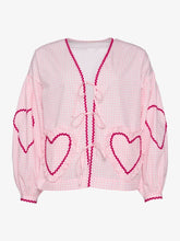 Carregar imagem no visualizador da galeria, Organic Cotton Top - Pink Checks