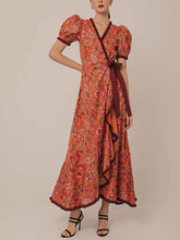 Load image into Gallery viewer, Bohemian Vintage Midi Dress