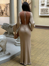 Load image into Gallery viewer, Elegant Solid Backless Maxi Dress
