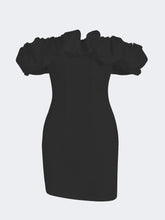 Načíst obrázek do prohlížeče Galerie, Satin Ruffled Strapless Mini Dress