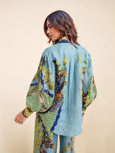 Lataa kuva Galleria-katseluun, Unique Holiday Printed Puff Sleeve Casual Lanyard Suit