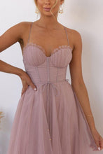 Load image into Gallery viewer, Modern-day Princess Chiffon Suspenders Party Maxi Dress
