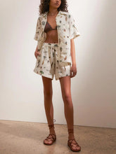 Laden Sie das Bild in den Galerie-Viewer, Printed casual loose shorts two-piece set