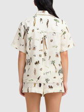 Laden Sie das Bild in den Galerie-Viewer, Printed casual loose shorts two-piece set