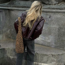 Load image into Gallery viewer, Vintage Lapel Zipper Faux Leather Jacket