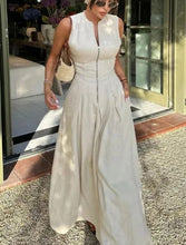 Carica l&#39;immagine nel visualizzatore di Gallery, Sleeveless High Waist Dress