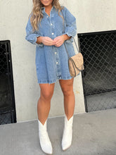 Load image into Gallery viewer, Downtown Denim Dress