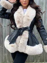 Load image into Gallery viewer, Freya Belted Fur Coat