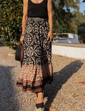 Görseli Galeri görüntüleyiciye yükleyin, Print Stitching Swing Skirt