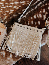 Indlæs billede til gallerivisning Fringe Decor Crossbody Bag White