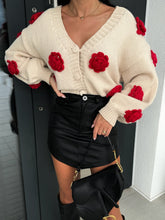 Load image into Gallery viewer, Unique Crochet Three-Dimensional Flower Cardigan Sweater Jacket