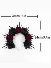 Load image into Gallery viewer, Rose Dark Bridal Headband