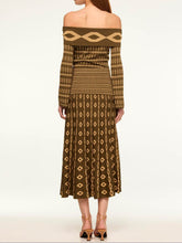 Load image into Gallery viewer, Exquisite Geometric Pattern Geometric Jacquard Flared Sleeve Knit set