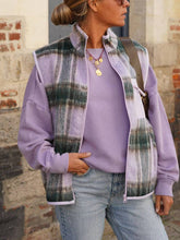 Görseli Galeri görüntüleyiciye yükleyin, Fashion Lapel Plaid Vest Jacket