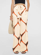 Load image into Gallery viewer, Exquisite Satin Abstract Geometric Print Loose Wide-leg Pants