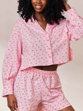 Load image into Gallery viewer, Girls Like Small Floral Shorts Pajama Set