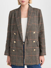 Carregar imagem no visualizador da galeria, Retro Casual Plaid Suit Jacket