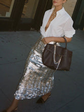 Load image into Gallery viewer, Elegant And Stylish Sequin Pencil Skirt