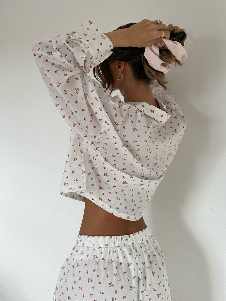 Small Floral Trousers And Pajama Set