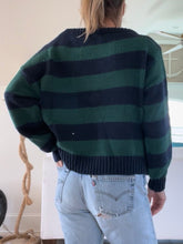 画像をギャラリービューアに読み込む, Classic Green Rugby Stripe Sweater