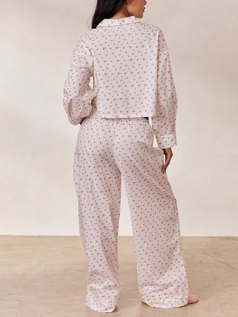 Small Floral Trousers And Pajama Set