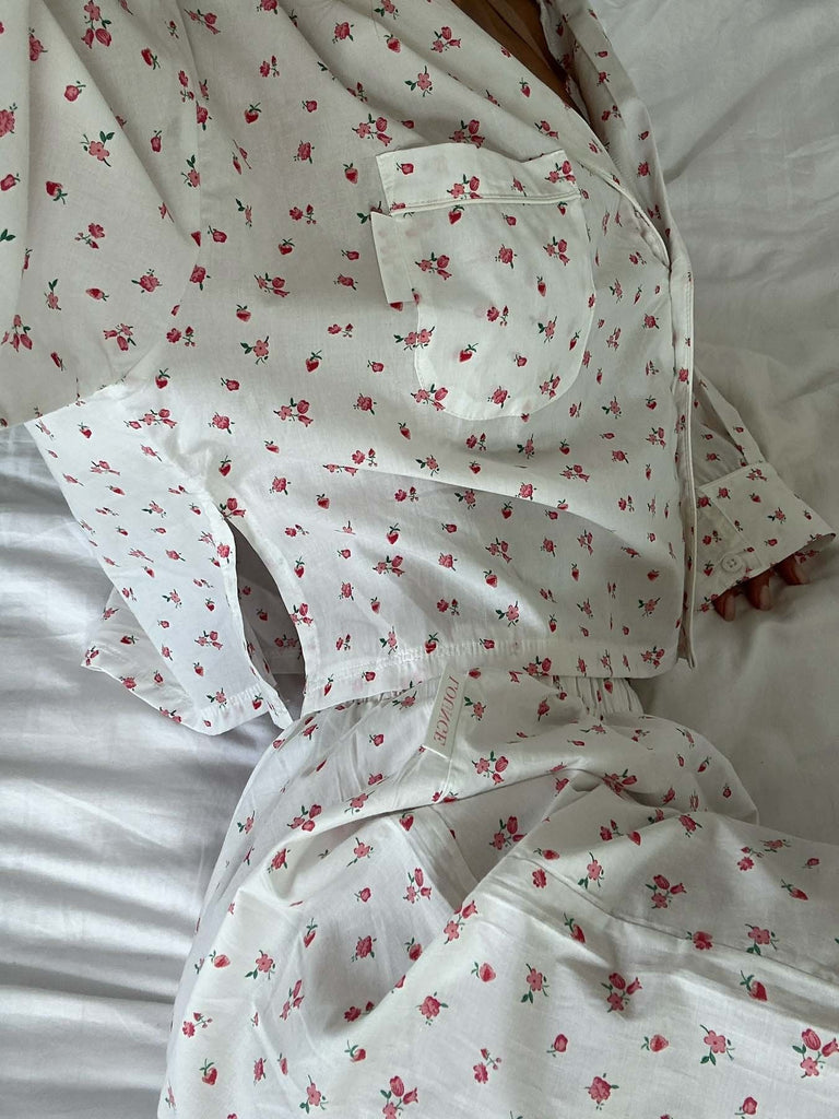 Small Floral Trousers And Pajama Set