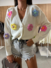 Load image into Gallery viewer, Casual Crochet Flower Cardigan Sweater Jacket