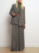 Lataa kuva Galleria-katseluun, Retro Casual Plaid Suit Wide-leg Pants