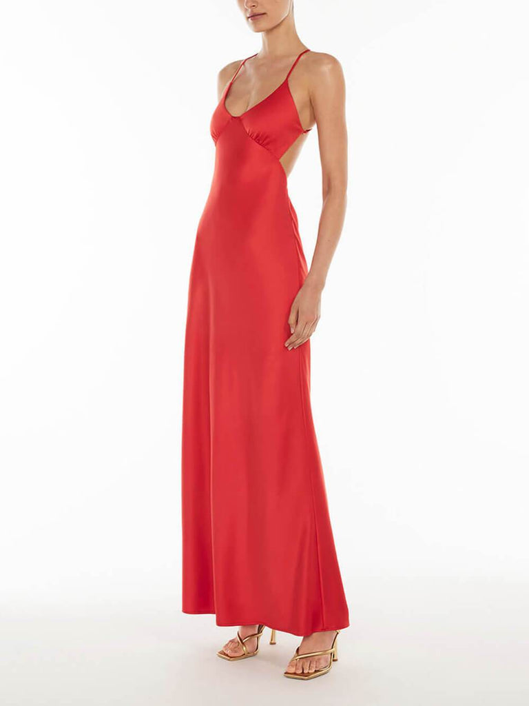 Elegant And Sophisticated Backless Party Evening Maxi Dress