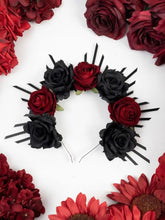 Load image into Gallery viewer, Rose Dark Bridal Headband