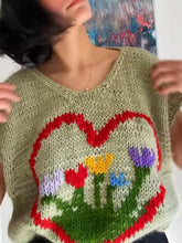 Load image into Gallery viewer, Casual Colorful Garden Pattern Vest Sweater