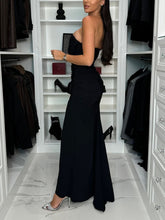 Load image into Gallery viewer, Elegant Night Off Shoulder Drape Ruched High Slit Party Maxi Dress