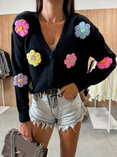 Load image into Gallery viewer, Casual Crochet Flower Cardigan Sweater Jacket