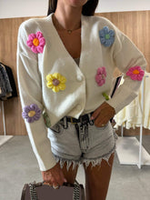 Load image into Gallery viewer, Casual Crochet Flower Cardigan Sweater Jacket