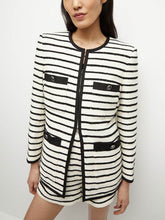 Görseli Galeri görüntüleyiciye yükleyin, Exquisite Striped Patchwork Pocket Dickie Jacket