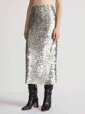 Elegant And Stylish Sequin Pencil Skirt