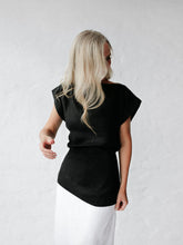 Load image into Gallery viewer, Lace-Up Linen Top