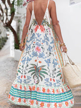 Load image into Gallery viewer, Vacation Beach V-Neck Floral Print Maxi Dress