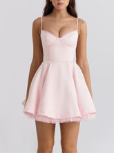 Load image into Gallery viewer, Ballerina Pink Tulle Mini Dress