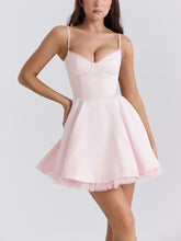 Load image into Gallery viewer, Ballerina Pink Tulle Mini Dress