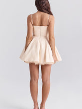 Load image into Gallery viewer, Vintage Cream Tulle Mini Dress