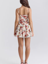 Load image into Gallery viewer, Italian Rose Print Tulle Mini Dress