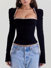 Load image into Gallery viewer, Black Velvet Corset