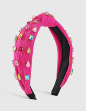 Load image into Gallery viewer, Pink Multi Color Rhinestone Headband