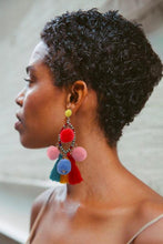 Load image into Gallery viewer, Pom Pom Tassel Earrings