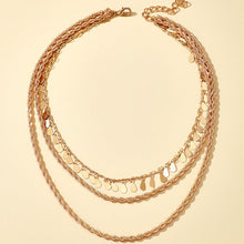 Indlæs billede til gallerivisning Multilayer Leaf Tassel Necklace