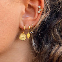 Indlæs billede til gallerivisning Bohemian Round Coin Zircon Earrings