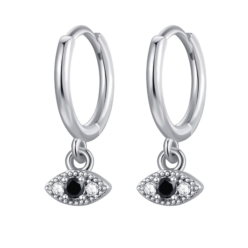 Boucles d'oreilles bohèmes rondes en zircon