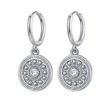 Indlæs billede til gallerivisning Bohemian Round Coin Zircon Earrings